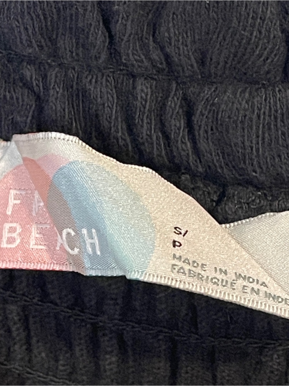 FP Beach Black Wide-Leg Pull-On Pants with Button Hem - Picture 6 of 7